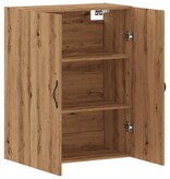 VidaXL Wandkast 69,5x34x90 cm bewerkt hout artisanaal eikenkleurig