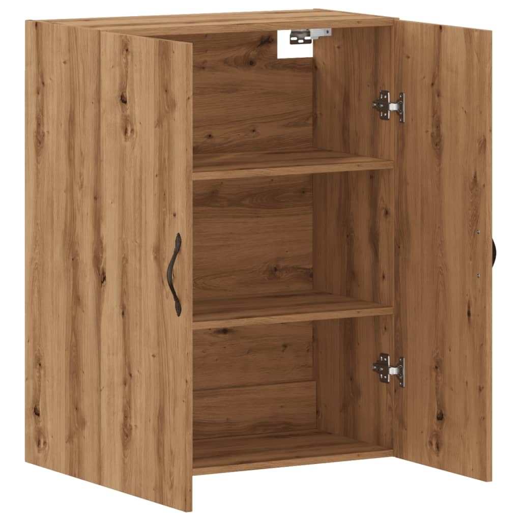 VidaXL Wandkast 69,5x34x90 cm bewerkt hout artisanaal eikenkleurig