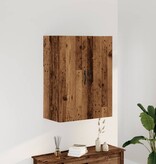 VidaXL Wandkast 69,5x34x90 cm bewerkt hout oud houtkleurig