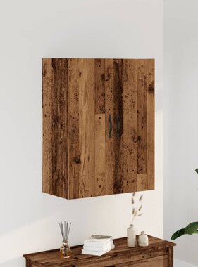 VidaXL Wandkast 69,5x34x90 cm bewerkt hout oud houtkleurig