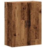 VidaXL Wandkast 69,5x34x90 cm bewerkt hout oud houtkleurig