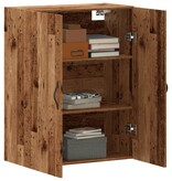 VidaXL Wandkast 69,5x34x90 cm bewerkt hout oud houtkleurig