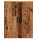 VidaXL Wandkast 69,5x34x90 cm bewerkt hout oud houtkleurig