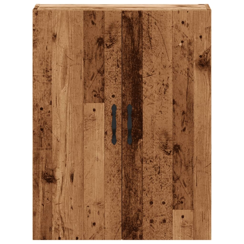 VidaXL Wandkast 69,5x34x90 cm bewerkt hout oud houtkleurig