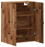 VidaXL Wandkast 69,5x34x90 cm bewerkt hout oud houtkleurig