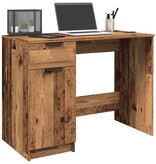VidaXL Bureau 100x50x75 cm bewerkt hout oud houtkleurig
