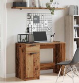 VidaXL Bureau 100x50x75 cm bewerkt hout oud houtkleurig