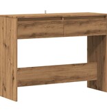 VidaXL Wandtafel 100x35x76,5 cm bewerkt hout artisanaal eikenkleurig