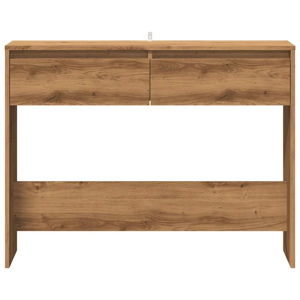 VidaXL Wandtafel 100x35x76,5 cm bewerkt hout artisanaal eikenkleurig