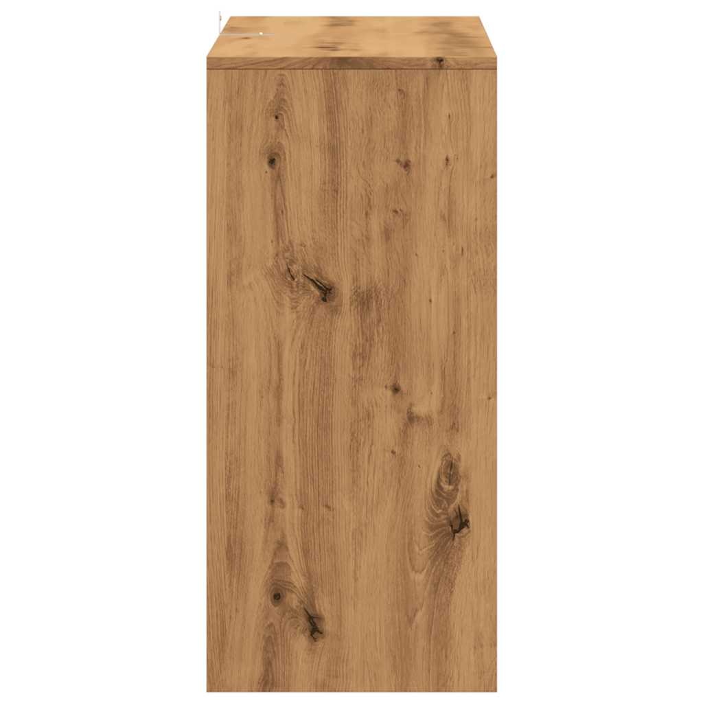 VidaXL Wandtafel 100x35x76,5 cm bewerkt hout artisanaal eikenkleurig