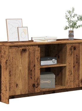 VidaXL Tv-meubel 102x37,5x52,5 cm bewerkt hout oud houtkleurig
