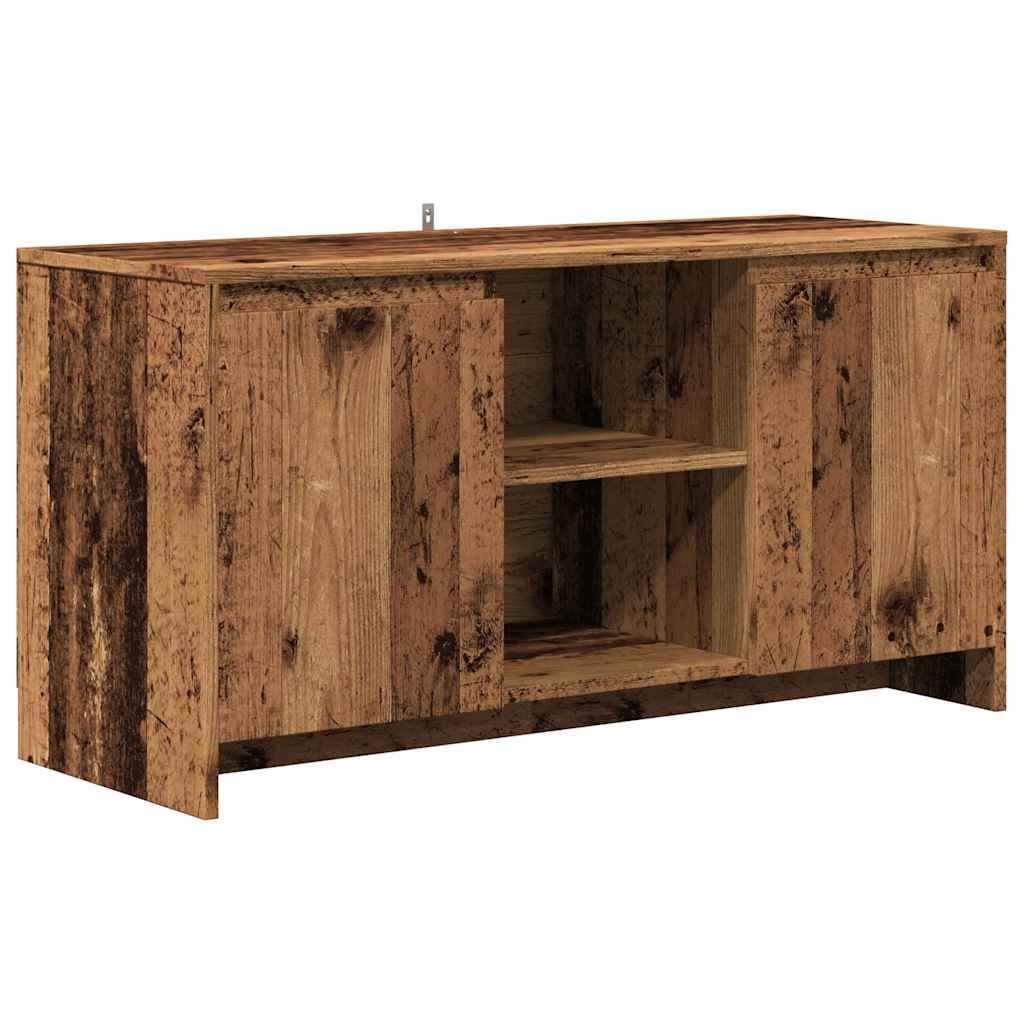 VidaXL Tv-meubel 102x37,5x52,5 cm bewerkt hout oud houtkleurig