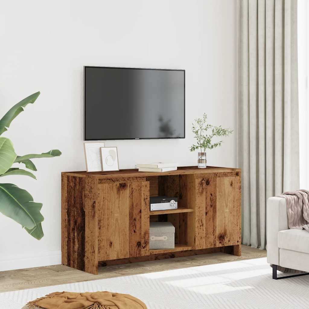VidaXL Tv-meubel 102x37,5x52,5 cm bewerkt hout oud houtkleurig