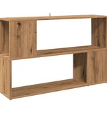 VidaXL Boekenkast 100x24x63 cm bewerkt hout artisanaal eikenkleur