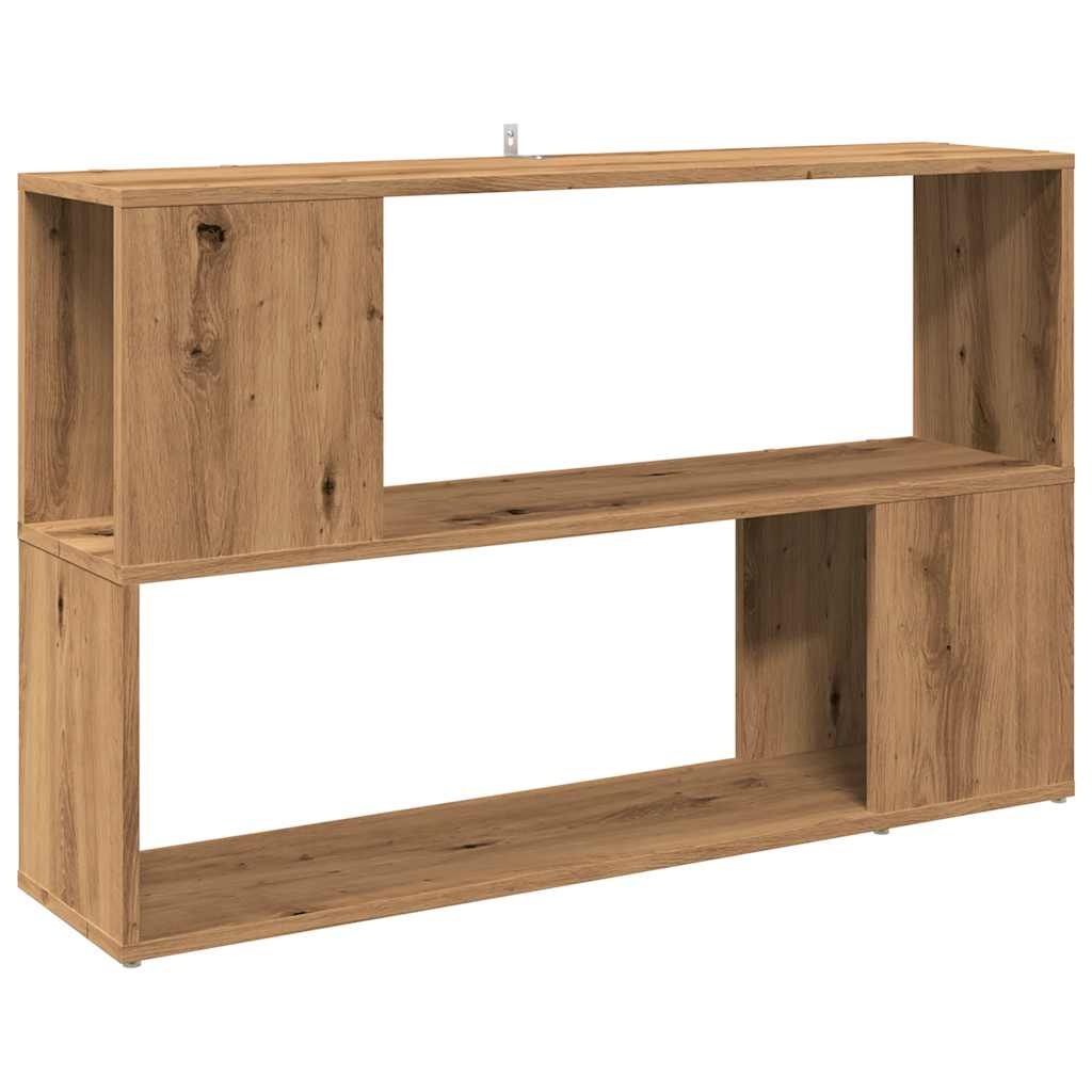 VidaXL Boekenkast 100x24x63 cm bewerkt hout artisanaal eikenkleur