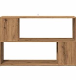 VidaXL Boekenkast 100x24x63 cm bewerkt hout artisanaal eikenkleur