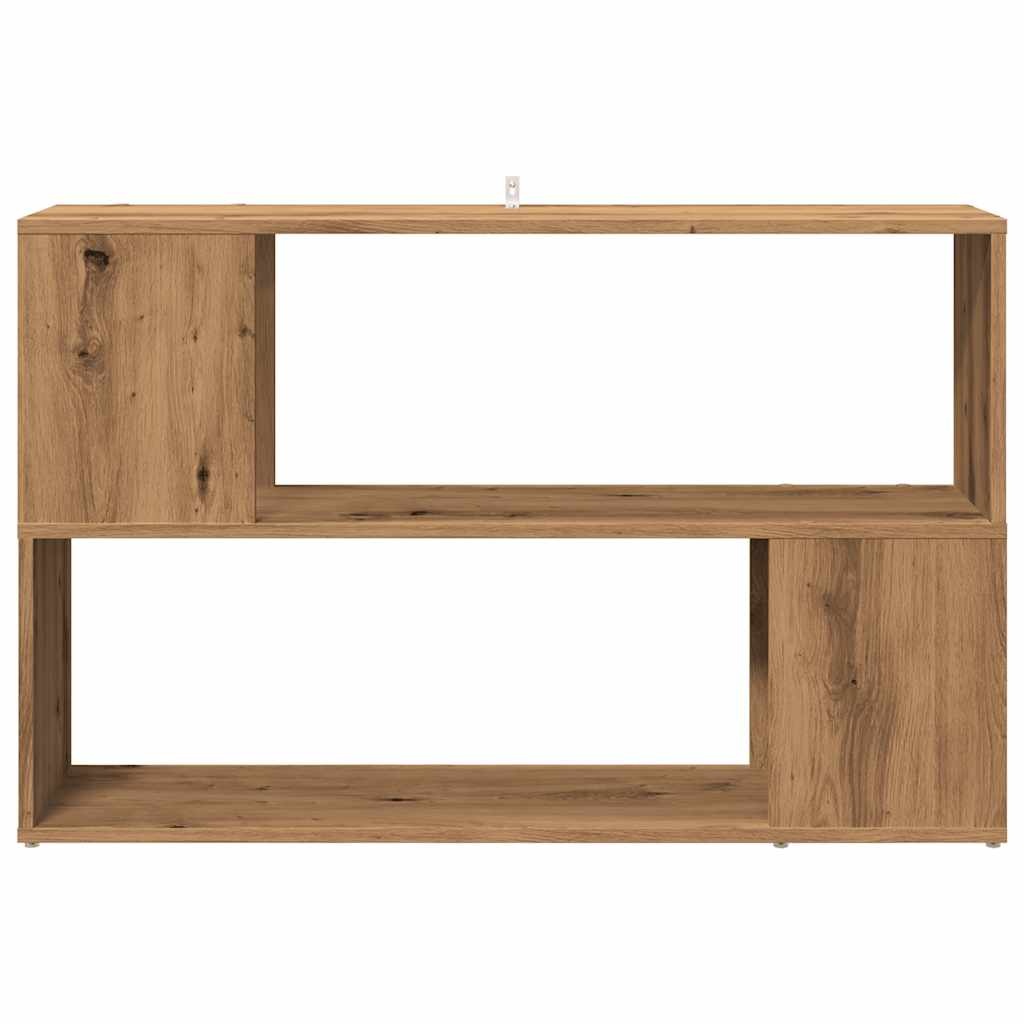 VidaXL Boekenkast 100x24x63 cm bewerkt hout artisanaal eikenkleur