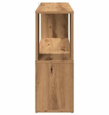 VidaXL Boekenkast 100x24x63 cm bewerkt hout artisanaal eikenkleur