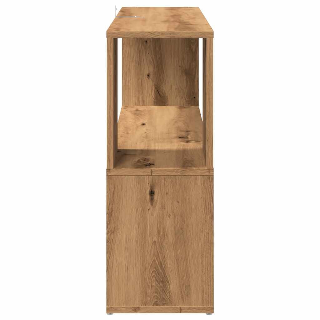 VidaXL Boekenkast 100x24x63 cm bewerkt hout artisanaal eikenkleur