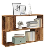 VidaXL Boekenkast 100x24x63 cm bewerkt hout oud houtkleurig