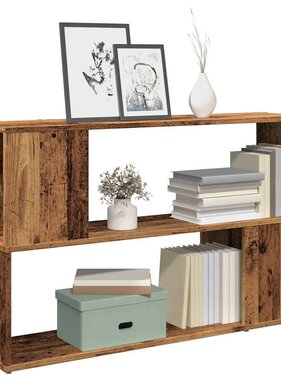 VidaXL Boekenkast 100x24x63 cm bewerkt hout oud houtkleurig