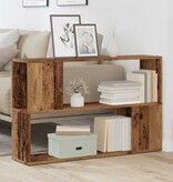 VidaXL Boekenkast 100x24x63 cm bewerkt hout oud houtkleurig