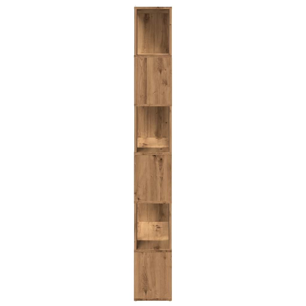 VidaXL Boekenkast/kamerscherm 80x24x186 cm artisanaal eikenkleur