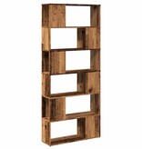 VidaXL Boekenkast/kamerscherm 80x24x186 cm oud houtkleurig
