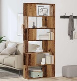 VidaXL Boekenkast/kamerscherm 80x24x186 cm oud houtkleurig