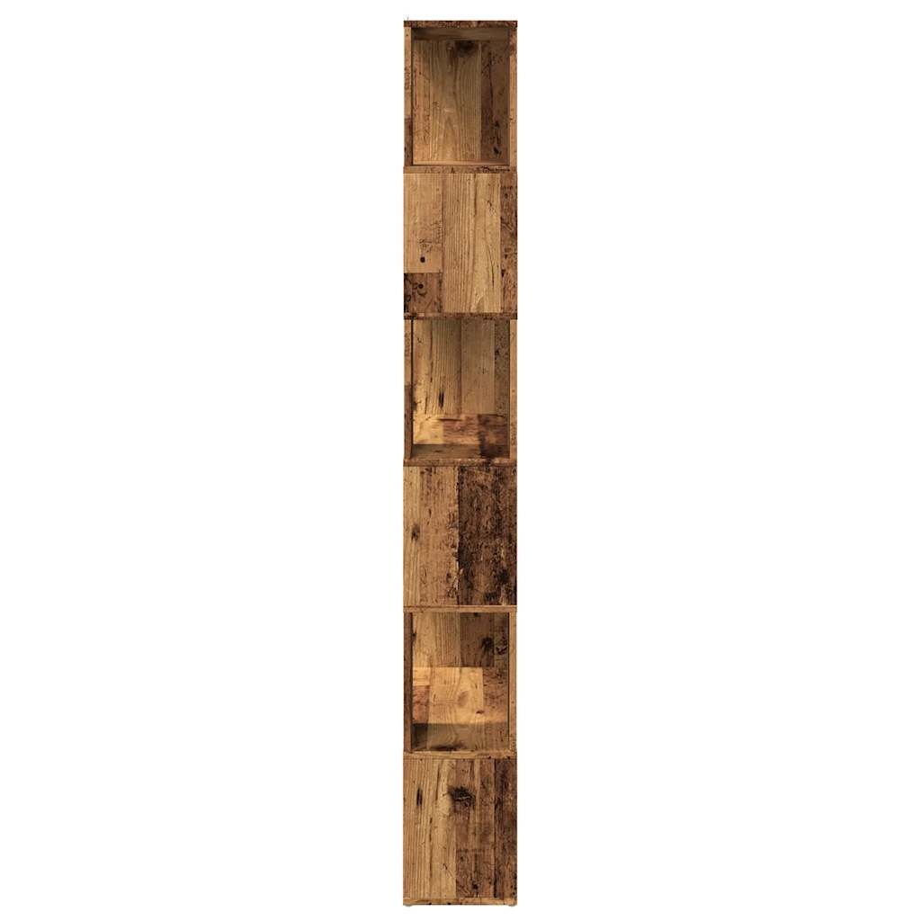 VidaXL Boekenkast/kamerscherm 80x24x186 cm oud houtkleurig