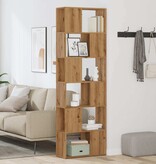 VidaXL Boekenkast/kamerscherm 60x24x186 cm artisanaal eikenkleur