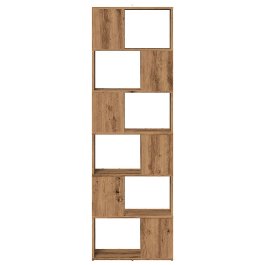 VidaXL Boekenkast/kamerscherm 60x24x186 cm artisanaal eikenkleur