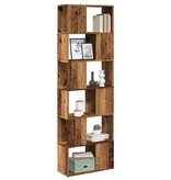 VidaXL Boekenkast/kamerscherm 60x24x186 cm oud houtkleurig