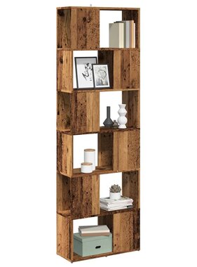 VidaXL Boekenkast/kamerscherm 60x24x186 cm oud houtkleurig