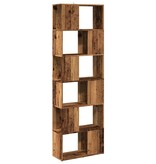 VidaXL Boekenkast/kamerscherm 60x24x186 cm oud houtkleurig