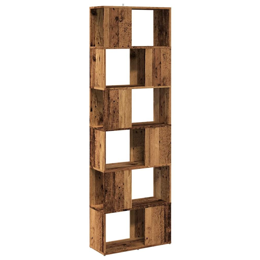 VidaXL Boekenkast/kamerscherm 60x24x186 cm oud houtkleurig