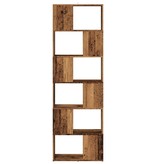 VidaXL Boekenkast/kamerscherm 60x24x186 cm oud houtkleurig