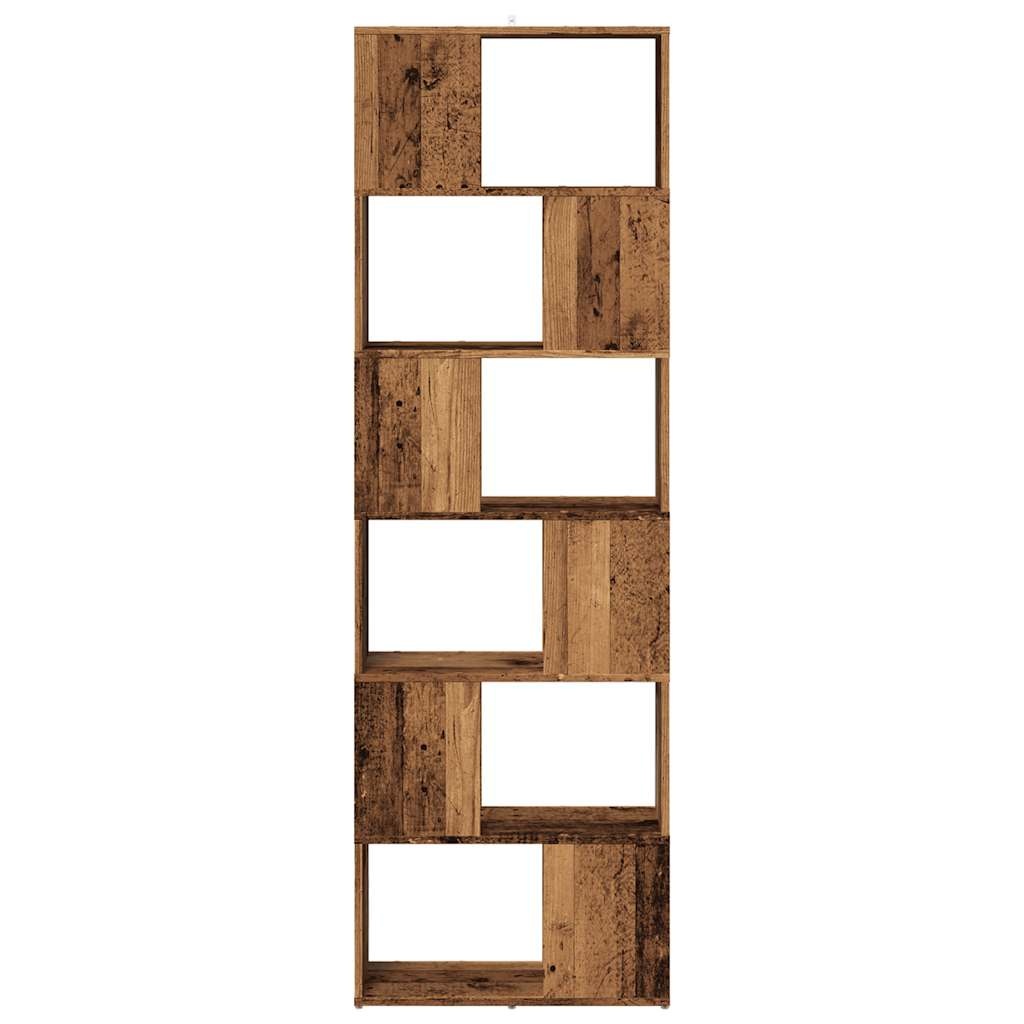 VidaXL Boekenkast/kamerscherm 60x24x186 cm oud houtkleurig