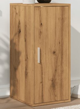 VidaXL Schoenenkast 32x35x70 cm bewerkt hout artisanaal eikenkleur