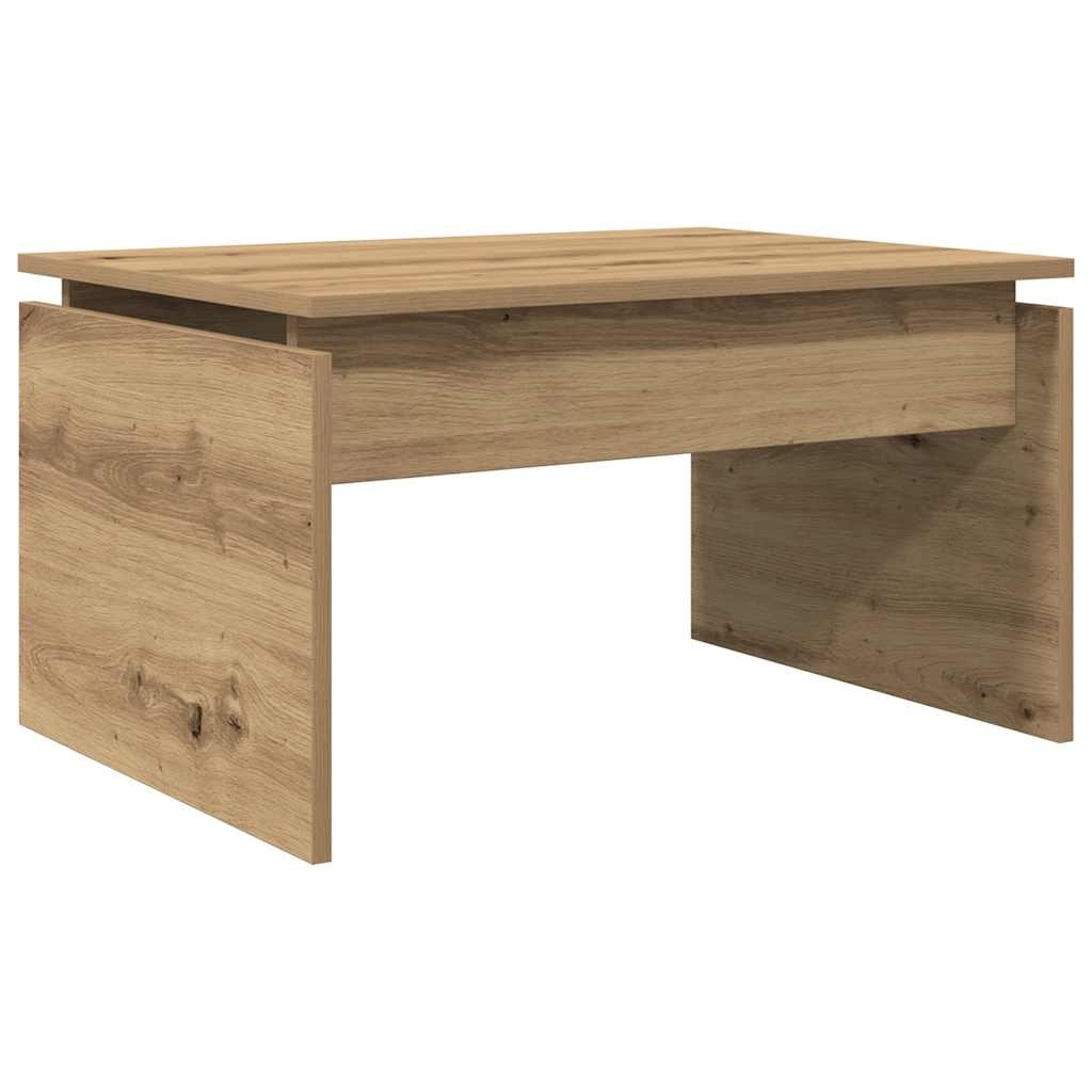 VidaXL Salontafel 68x50x38 cm bewerkt hout artisanaal eikenkleur