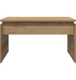 VidaXL Salontafel 68x50x38 cm bewerkt hout artisanaal eikenkleur