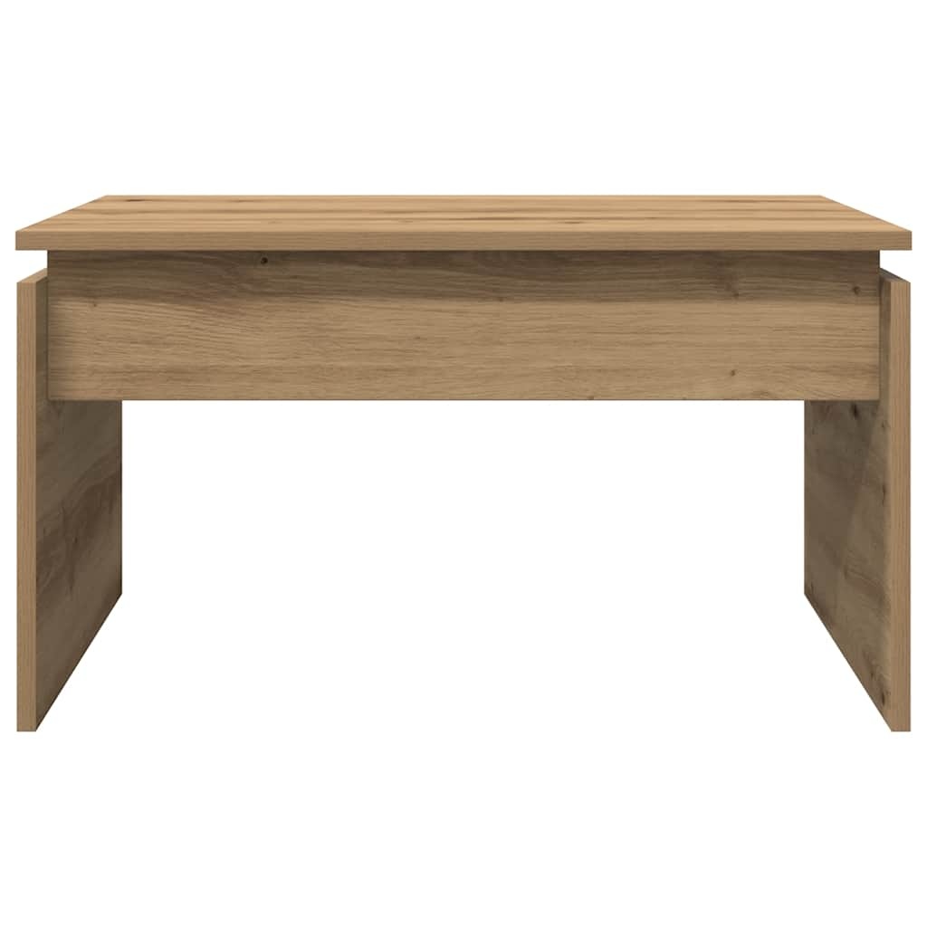 VidaXL Salontafel 68x50x38 cm bewerkt hout artisanaal eikenkleur