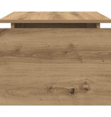 VidaXL Salontafel 68x50x38 cm bewerkt hout artisanaal eikenkleur
