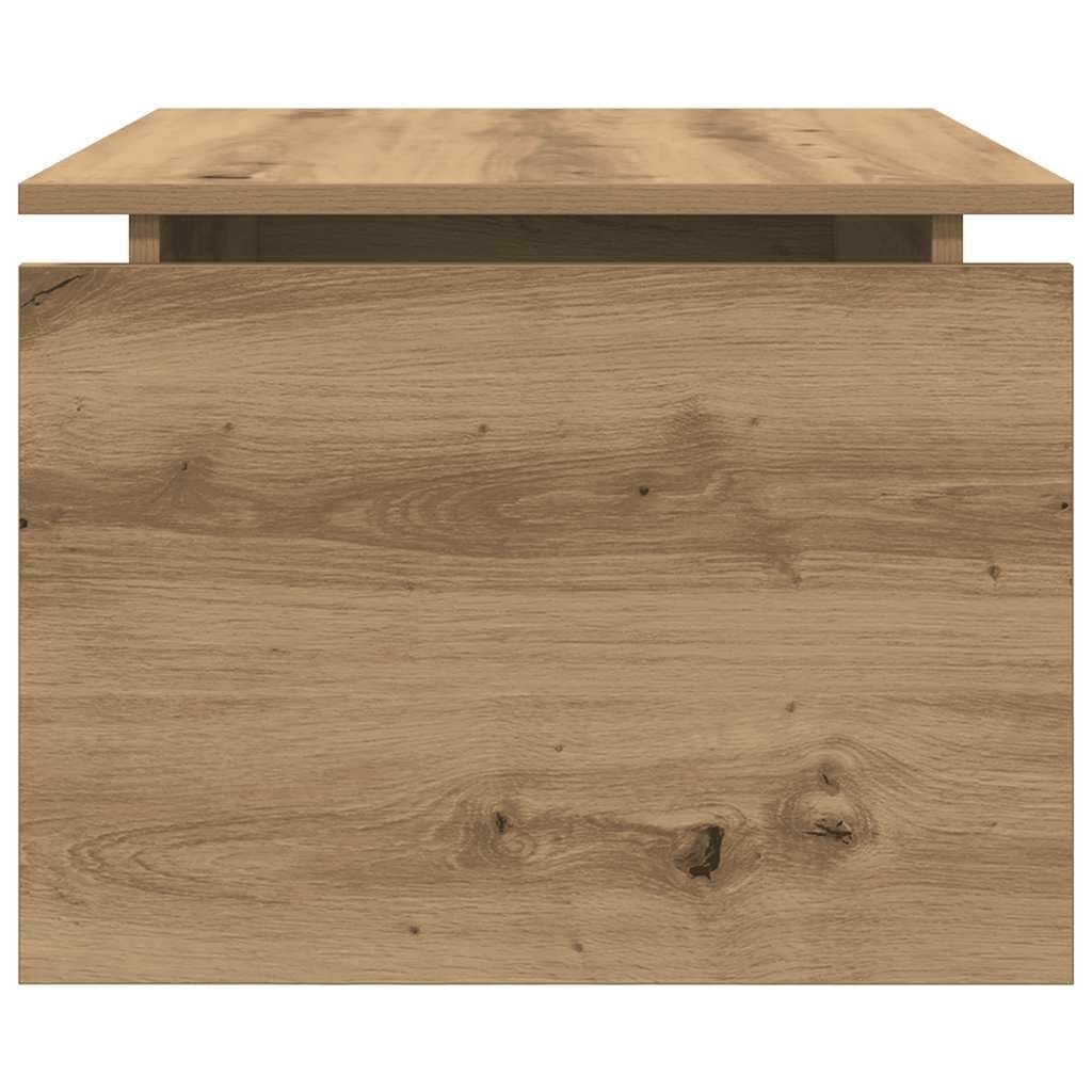 VidaXL Salontafel 68x50x38 cm bewerkt hout artisanaal eikenkleur