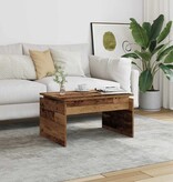 VidaXL Salontafel 68x50x38 cm bewerkt hout oud houtkleurig