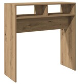 VidaXL Wandtafel 78x30x80 cm bewerkt hout artisanaal eikenkleur