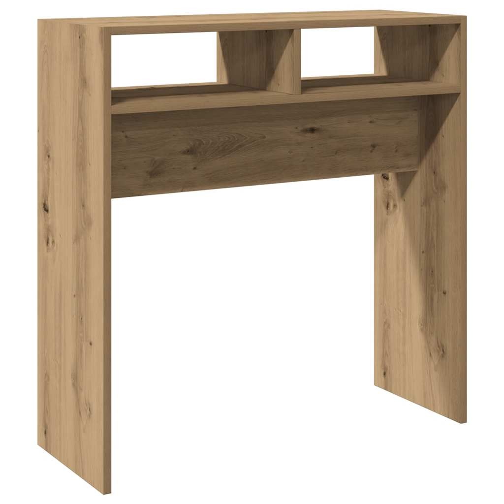 VidaXL Wandtafel 78x30x80 cm bewerkt hout artisanaal eikenkleur