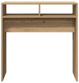 VidaXL Wandtafel 78x30x80 cm bewerkt hout artisanaal eikenkleur