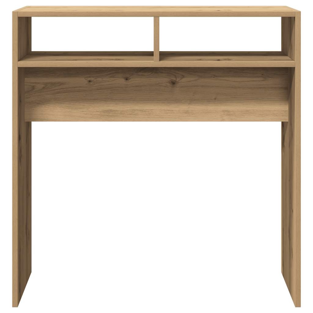 VidaXL Wandtafel 78x30x80 cm bewerkt hout artisanaal eikenkleur