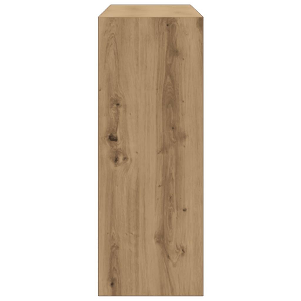 VidaXL Wandtafel 78x30x80 cm bewerkt hout artisanaal eikenkleur